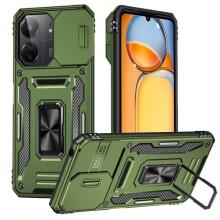 Ударопрочный чехол Camshield Army Ring для Xiaomi Redmi 13C / Poco C65 – Оливковый