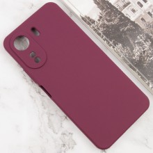 Чехол Silicone Cover Lakshmi Full Camera (AAA) для Xiaomi Redmi 13C / Poco C65 – Бордовый