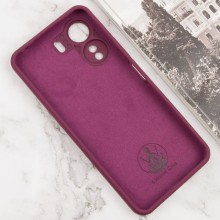 Чехол Silicone Cover Lakshmi Full Camera (AAA) для Xiaomi Redmi 13C / Poco C65 – Бордовый