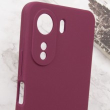 Чехол Silicone Cover Lakshmi Full Camera (AAA) для Xiaomi Redmi 13C / Poco C65 – Бордовый