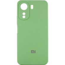 Чехол Silicone Cover Lakshmi Full Camera (AAA) with Logo для Xiaomi Redmi 13C / Poco C65 (Мятный)