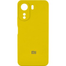 Чехол Silicone Cover Lakshmi Full Camera (AAA) with Logo для Xiaomi Redmi 13C / Poco C65 (Желтый)