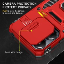 Ударопрочный чехол Camshield Army Ring для Xiaomi Redmi 13C / Poco C65 – Красный