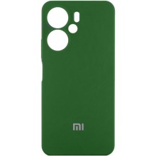 Чехол Silicone Cover Lakshmi Full Camera (AAA) with Logo для Xiaomi Redmi 13C 4G/5G / Poco C65/M6 5G – Зеленый