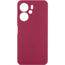 Чохол Silicone Cover Lakshmi Full Camera (AAA) для Xiaomi Redmi 13C 4G/5G / Poco C65 / Poco M6 5G – Бордовий
