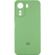 Чехол Silicone Cover Lakshmi Full Camera (AAA) with Logo для Xiaomi Redmi 13C / Poco C65 – Мятный