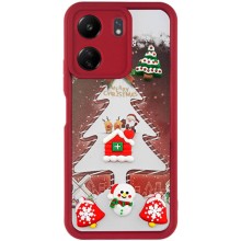 Чохол TPU Christmas Toys для Xiaomi Redmi 13C / Poco C65 – Червоний