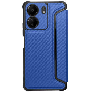 Шкіряний чохол-книжка GETMAN Razor (PU) для Xiaomi Redmi 13C / Poco C65 – Blue