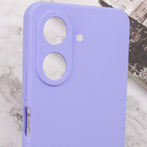 Чехол TPU GETMAN Liquid Silk Full Camera для Xiaomi Redmi 13C / Poco C65 – Сиреневый