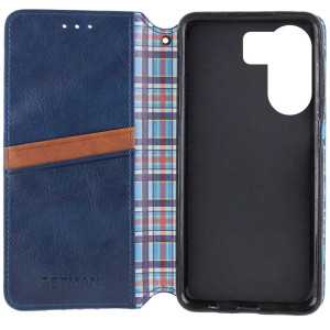 Кожаный чехол-книжка GETMAN Cubic (PU) для Xiaomi Redmi 13C / Poco C65