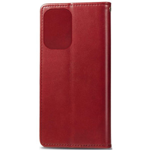 Кожаный чехол-книжка GETMAN Gallant (PU) для Xiaomi Redmi 13C / Poco C65 – Красный