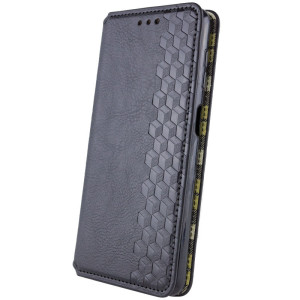 Кожаный чехол-книжка GETMAN Cubic (PU) для Xiaomi Redmi 13C / Poco C65 – Черный