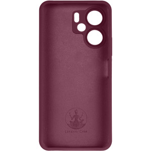 Чохол Silicone Cover Lakshmi Full Camera (AAA) для Xiaomi Redmi 13C 4G/5G / Poco C65 / Poco M6 5G – Бордовий