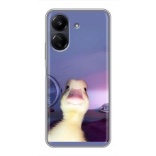 Бампер с принтом Мемы для Xiaomi Redmi 13C (Утка)