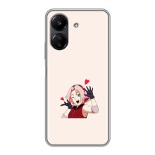 Чехлы Персонажи Аниме Наруто для Xiaomi Redmi 13C (AlphaPrint) (Лайк Сакура)