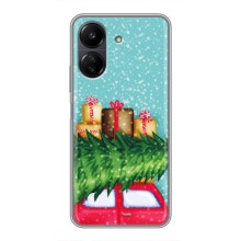 Чехол Новогодняя Елка на Xiaomi Redmi 13C (Новогодние подарки)