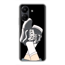 Чохол з Прикольним Принтом на Xiaomi Redmi 13C (Кеди)