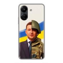 Чохол для Xiaomi Redmi 13C (AlphaPrint - с принтом Зеленського) – Зеленский солдат