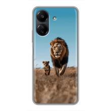 Чехол Король лев на Редми 13С (Мусафа и Симба)
