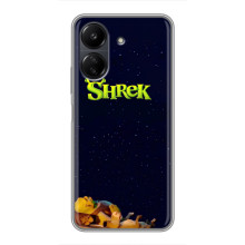 Чехол с мультфильмом Шрек на Xiaomi Redmi 13C – Шрек лого