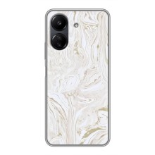 Мраморный чехол на Xiaomi Redmi 13C (VPrint) (Белый мрамор)