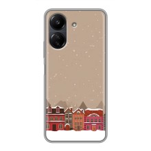 Новогодние, Праздничные Чехлы для Xiaomi Redmi 13C - 2024 год (Зимний город)