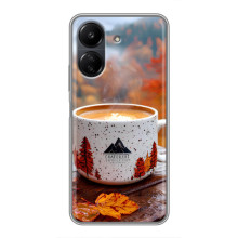 Чехол с уникальным дизайном «Осень с кофе» для Xiaomi Redmi 13C – Кофе на природе