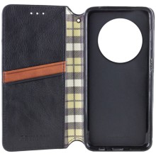 Кожаный чехол книжка GETMAN Cubic (PU) для Xiaomi Redmi 14C / Poco C75 – Черный