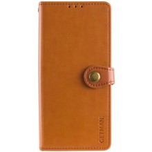 Шкіряний чохол книжка GETMAN Gallant (PU) для Xiaomi Redmi 14C / Poco C75 – Коричневий