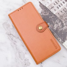 Шкіряний чохол книжка GETMAN Gallant (PU) для Xiaomi Redmi 14C / Poco C75 – Коричневий