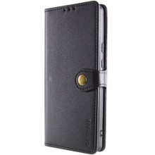 Кожаный чехол-книжка GETMAN Gallant (PU) для Xiaomi Redmi 14C / Poco C75 – Черный