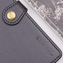 Шкіряний чохол-книжка GETMAN Gallant (PU) для Xiaomi Redmi 14C / Poco C75 – Чорний