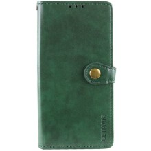 Кожаный чехол книжка GETMAN Gallant (PU) для Xiaomi Redmi 14C / Poco C75 (Зеленый)