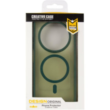 Чехол TPU Bloom with MagSafe для Xiaomi Redmi 14C / A4 / Poco C75 / Poco M7 5G – Зеленый