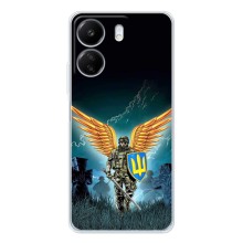 Чехлы с картинкой ЗСУ для Xiaomi Redmi 14C (AlphaPrint) (Солдат ЗСУ)