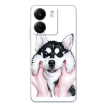 Чехлы с собаками для Xiaomi Redmi 14C (VPrint) (Довольный Хаски)