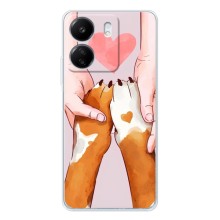 Чехлы с собаками для Xiaomi Redmi 14C (VPrint) (Любовь к собакам)