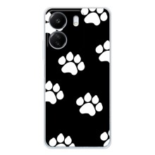 Чехлы с собаками для Xiaomi Redmi 14C (VPrint) (Следы собаки)