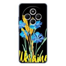 Чехол на Xiaomi Redmi 14C Украинский дизайн (Ukraine в цветочках)