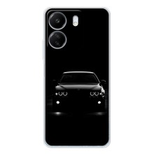 Чехол для Ксяоми Редми 14С - с принтом БМВ (AlphaPrint) (Машина BMW)