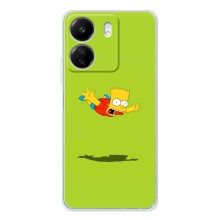 Чехол с Симпсонами для Xiaomi Redmi 14C (VPrint) (Барт Симпсон)