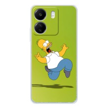 Чехол с Симпсонами для Xiaomi Redmi 14C (VPrint) (Гомер Симпсон)