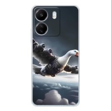 Чехол с мемом Тралалело тралала на Xiaomi Redmi 14C (Бомбардини гусини)