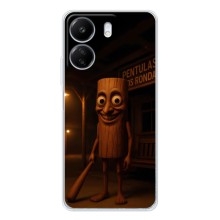Чехол с мемом Тралалело тралала на Xiaomi Redmi 14C (Тунг тунг тунг сахур)