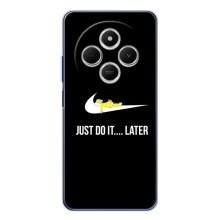 Чехол с логотипом Найк на Xiaomi Redmi 14C (Nike just do it)