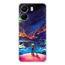 Космические Чехлы для Ксяоми Редми 14С (VPrint) (Галактический вид)