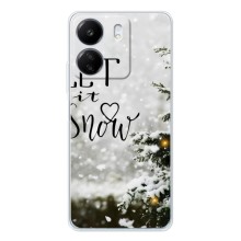 Новогодние, Праздничные Чехлы для Xiaomi Redmi 14C - 2024 год (Let it snow)