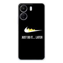 Силиконовый Чехол на Xiaomi Redmi 14C с картинкой Nike (Later)