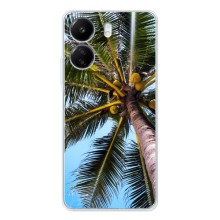 Силиконовый чехол с КАРТИНКАМИ лето для Xiaomi Redmi 14C (AlphaPrint) (Пальма)