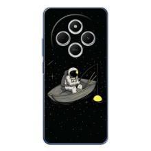 Силиконовый Чехол с принтом "Космонавты" на Xiaomi Redmi 14C – Космонавт на рыбалке
